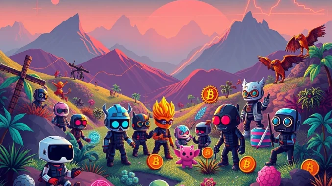 A dynamic visual representing the Solana NFT market surge, featuring iconic CryptoPunks and blockchain growth indicators.