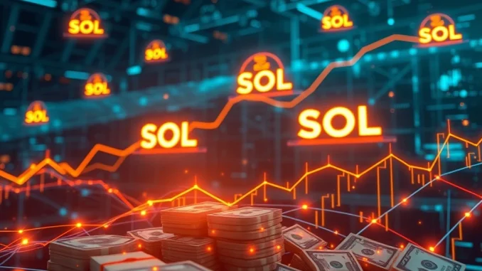 A visual representation of Accelerate's $1.51B fund impacting Solana's circulating supply, enhancing SOL price stability and ecosystem growth.
