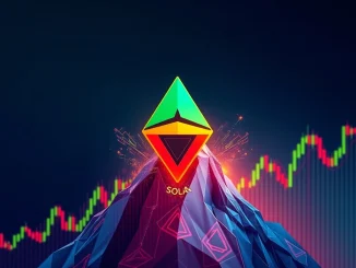A visual chart showing Solana (SOL) breaking out of an ascending triangle pattern, signaling a potential **Solana rally**.