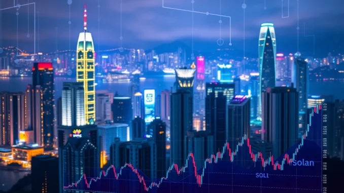 Futu Securities trading platform screen showing Solana trading in Hong Kong, symbolizing new digital asset access for investors.