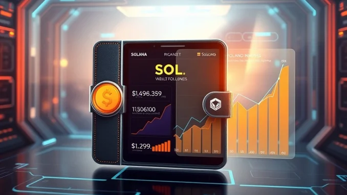 A visual representation of Solana wallets increasing, symbolizing the record accumulation of SOL by large holders.
