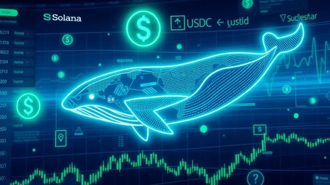 Solana (SOL): Astounding $11.7M Whale Deposit Ignites Hyperliquid Trading A digital whale representing a significant Solana (SOL) investor makes a large USDC deposit on the Hyperliquid trading platform, indicating major market movement.