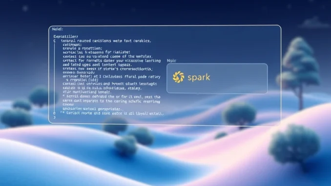 Sonic Spark AI Web3 development platform screen showing natural language input and smart contract deployment, simplifying AI Web3 development.
