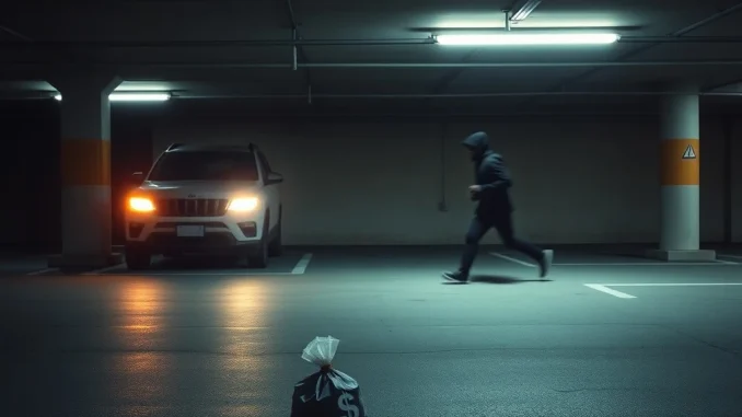 Cryptocurrency robbery scam in a South Korean parking lot