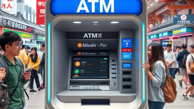 South Korea stablecoin ATMs enabling tourists to convert USDT to cash