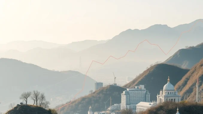 A visual representation of South Korea's financial market, highlighting the missing short-term bonds crucial for its South Korea stablecoin development.