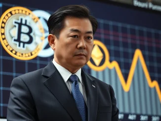 South Korean crypto tax crackdown: An official pledges firm action against offshore virtual asset tax evasion, symbolizing increased scrutiny.