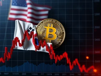 South Korean Won crashes against the dollar as investors turn to cryptocurrency.