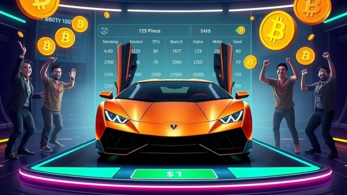 Spartans online betting platform offering a Lamborghini giveaway and crypto rewards