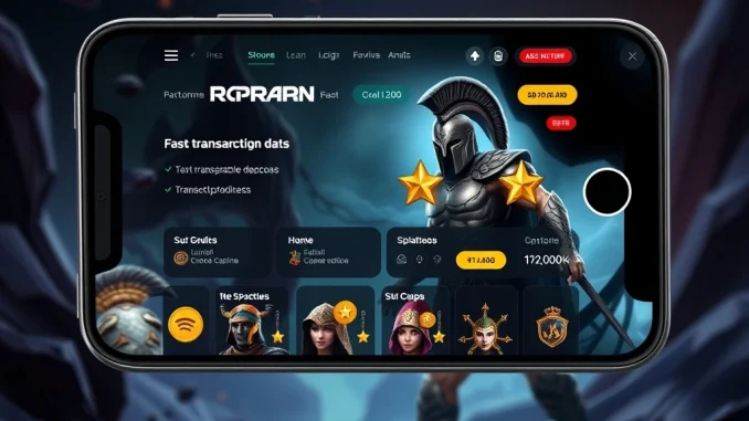 Spartans crypto casino interface with fast withdrawals and transparent rewards