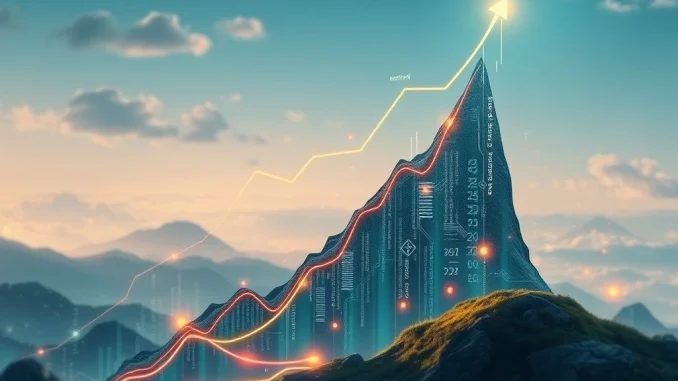 A visual representation of SPK's remarkable +159110% SPK price surge, showing an upward trending chart amidst blockchain and regulatory symbols.