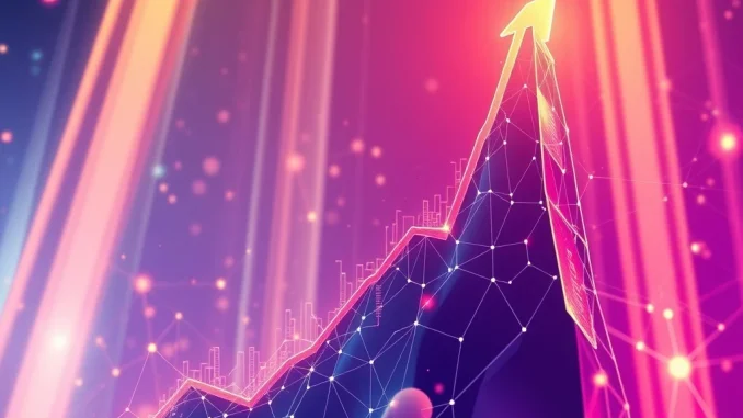 A vibrant chart showing the incredible growth of SPK token, symbolizing strategic developments and market optimism.