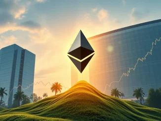 Charts showing significant positive net inflows for Spot ETH ETFs, symbolizing growth and institutional interest in Ethereum investments.