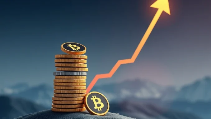 A vibrant graph showing the stablecoin market cap surging past $280 billion, illustrating its unprecedented growth and market dominance.