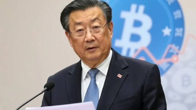 Former PBOC Governor Zhou Xiaochuan discusses the potential financial stability risks of stablecoins at a financial conference in China.