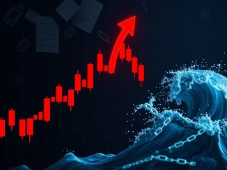 Chart showing a dramatic -1108% drop for STO crypto, representing market volatility and regulatory scrutiny impacting security tokens.