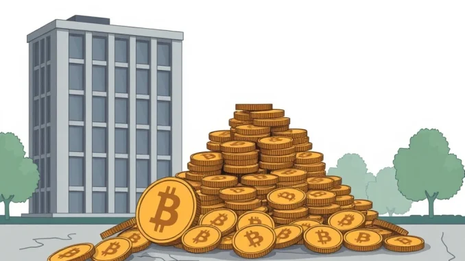 A visual representation of Strategy's recent smaller Bitcoin purchase, reflecting a potential shift in corporate financial strategy and preferred stock demand.