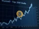 Russell Top 200 Value Index with Bitcoin symbol representing financial growth