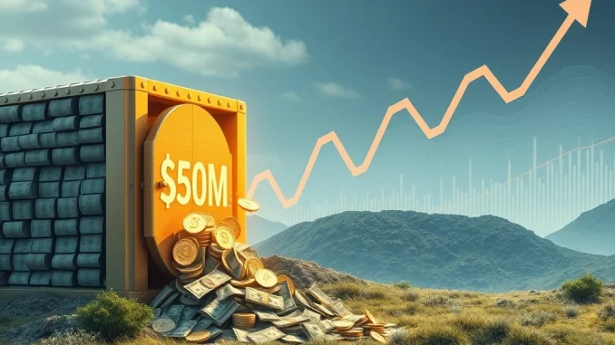 A visual representation of SUI Crypto coins and financial charts, illustrating Mill City Ventures' significant digital asset acquisition plans.