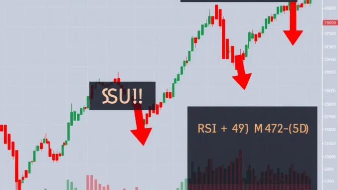 SUI and FARTCOIN prices plummeting under intense bearish pressure in crypto markets.