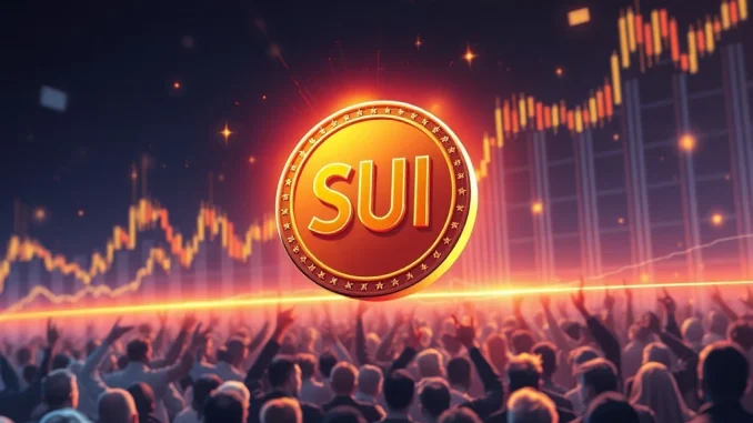 SUI token breaking through resistance with bullish market momentum
