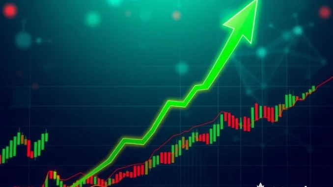 A SYRUP token price chart showing a powerful rebound, with green candles and moving averages signaling bullish momentum, illustrating SYRUP's impressive recovery.