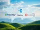 Digital representation of secure Tazapay funding enabling global cross-border payments, powered by Ripple and Circle Ventures.