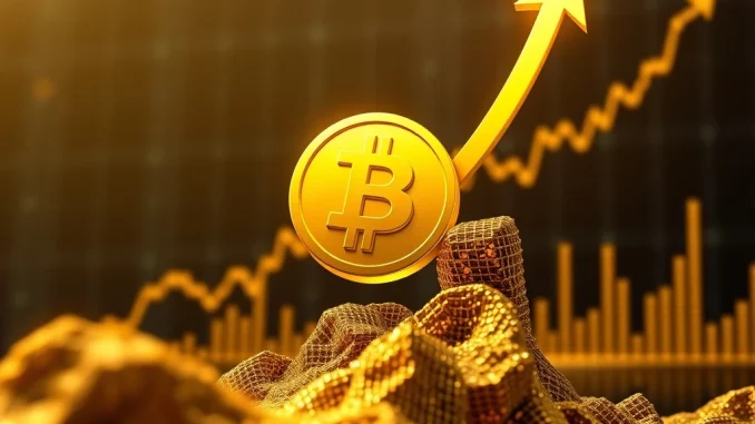 Tether Gold Unleashes Stellar Growth: XAUT Market Cap Soars to $814M Amidst Gold Price Surge A visual representation of Tether Gold's market surge, highlighting its role as a premier gold-backed stablecoin.