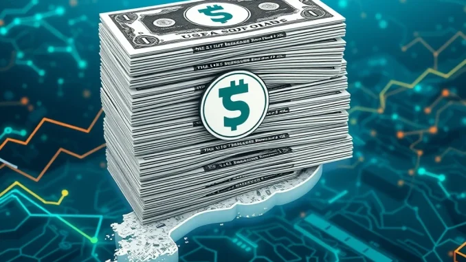 Tether USDT's growing US Treasury holdings symbolize stablecoin dominance in the digital asset economy.