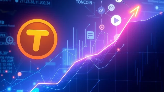 Toncoin Surge: GROK AI Predicts TON Could Hit $8 by August 2025 Toncoin price prediction by GROK AI showing potential surge to $8