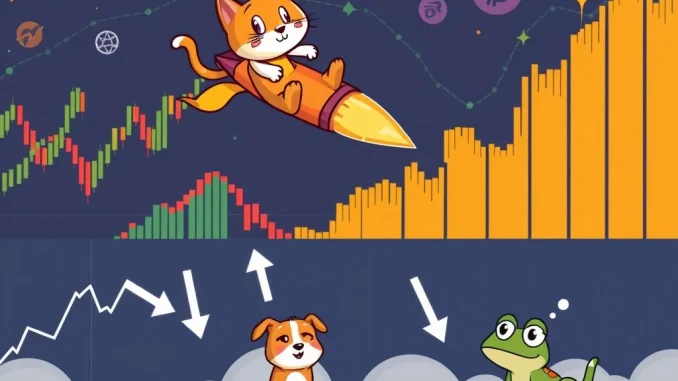 Explosive Troller Cat Meme Coin Presale: Astonishing 2024% Surge Outpaces Rivals A triumphant Troller Cat character soaring above cryptocurrency charts, symbolizing the explosive Troller Cat meme coin presale success.