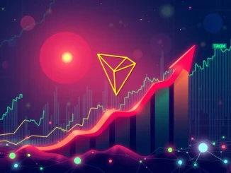A chart showing Tron TRX price gains, highlighting the remarkable profitability for TRX holders and the network's strong growth.