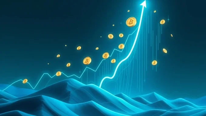 A dynamic chart showing a significant TRU price surge, representing rapid cryptocurrency momentum and market excitement.