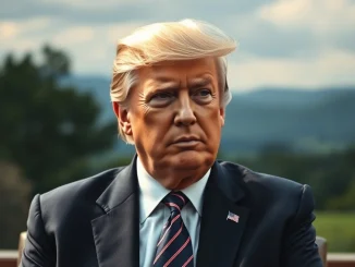 Former President Donald Trump discussing US inflation rates and the broader economic outlook.