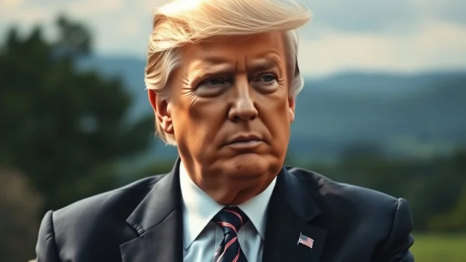 Former President Donald Trump discussing US inflation rates and the broader economic outlook.