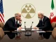 Trump and Iranian officials discussing nuclear advancements in a high-stakes meeting.