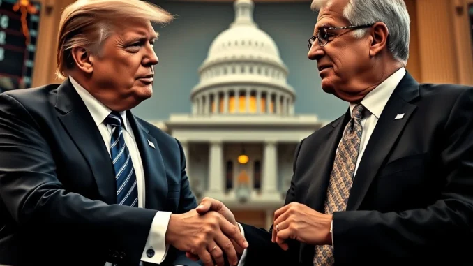 Former President Trump and Jerome Powell in a crucial discussion, highlighting the strategic shift in Trump Powell relations regarding Federal Reserve independence.