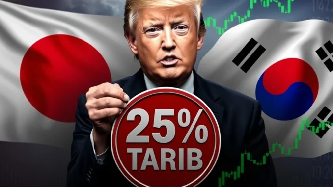Trump announces 25% tariffs on Japan and South Korea impacting global trade