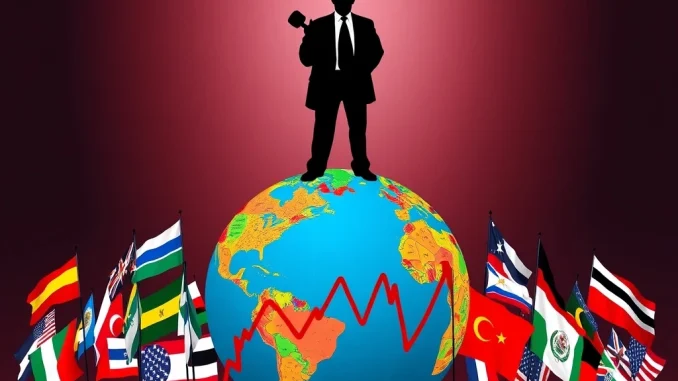 President Trump's warning of massive tariffs impacting global markets and US trade policy.