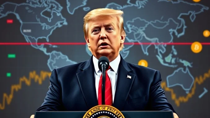 President Trump announces trade decisions impacting global markets and cryptocurrencies