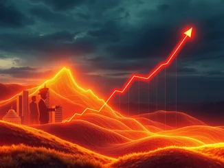 A chart showing the dramatic rise of TUT token's price, symbolizing the impact of institutional crypto adoption and regulatory clarity.