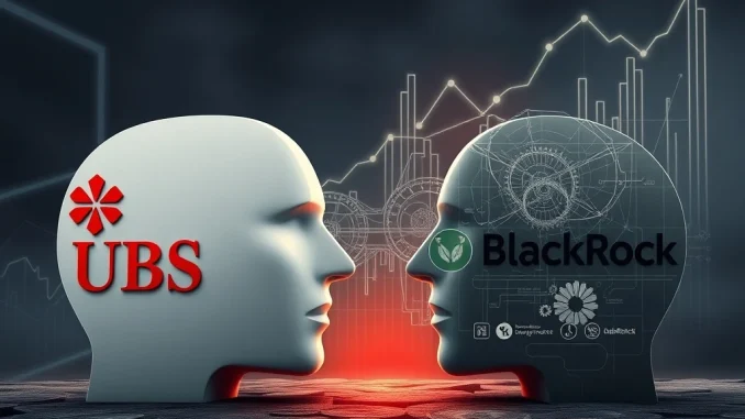 UBS BlackRock Aladdin: A Pivotal Shift Unlocks $100M in Annual Savings Post-Merger Visualizing UBS's strategic separation from BlackRock Aladdin, symbolizing a move to internal systems and significant cost savings for asset management.