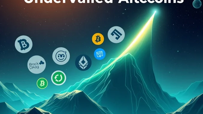 Charts showing explosive growth potential for undervalued altcoins, including BlockDAG and Cronos, in a shifting crypto market.