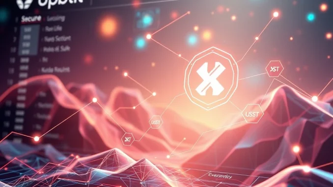 Upbit exchange interface showing secure USDT deposits and withdrawals on the Kaia network, enhancing crypto accessibility.