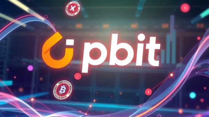 Upbit logo with digital tokens representing SPACE airdrop for Creditcoin (CTC) holders, signifying new opportunities in crypto.
