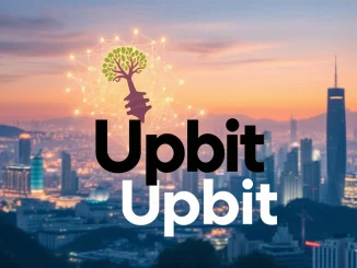 Upbit exchange logo alongside Treehouse (TREE) token symbol, representing a significant Upbit listing in the crypto market.