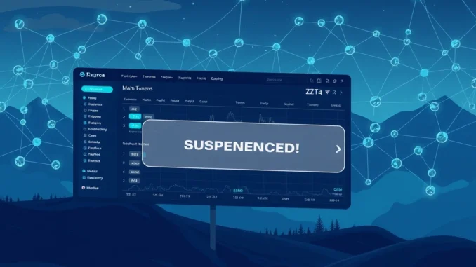 Urgent Upbit ZETA Suspension: Critical ZetaChain Network Upgrade on July 14 Upbit ZETA suspension notice on a digital screen, symbolizing the temporary halt for a crucial ZetaChain network upgrade.