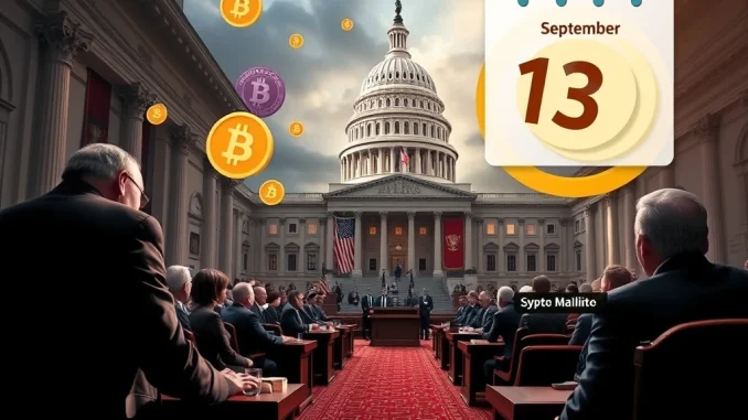 U.S. Congress Accelerates Crypto Legislation Timeline – What You Need to Know U.S. Congress debates crypto legislation with digital currency symbols in the background