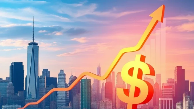 Chart illustrating the robust US GDP growth in Q2, signaling a strong economic performance and beating market expectations.