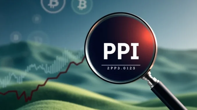 Charts showing rising US PPI and inflation data impacting the cryptocurrency market.